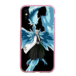 Чехол iPhone XS Max матовый Bleach Блич, цвет: 3D-розовый