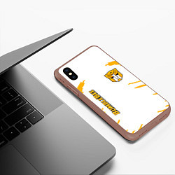 Чехол iPhone XS Max матовый Bumblebee, цвет: 3D-коричневый — фото 2