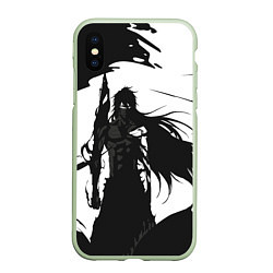 Чехол iPhone XS Max матовый Bleach Блич, цвет: 3D-салатовый