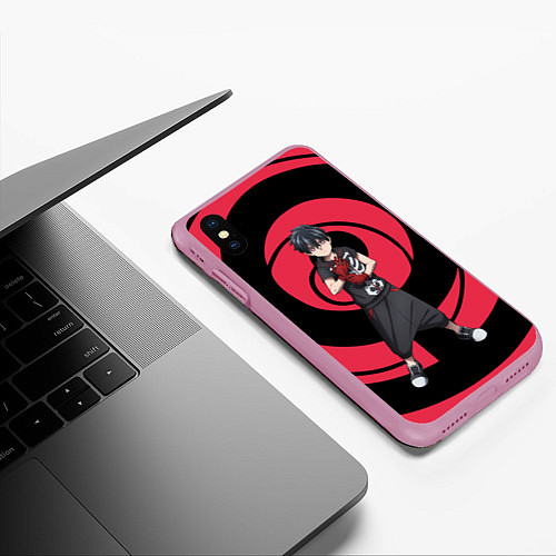 Чехол iPhone XS Max матовый Инцидент Кэмоно / 3D-Розовый – фото 3