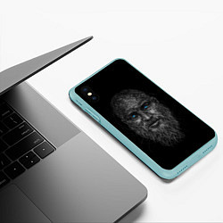Чехол iPhone XS Max матовый Ragnar Lodbrok, цвет: 3D-мятный — фото 2