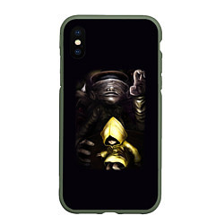 Чехол iPhone XS Max матовый Little Nightmares 2 Шестая, цвет: 3D-темно-зеленый