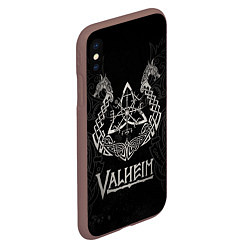 Чехол iPhone XS Max матовый Valheim, цвет: 3D-коричневый — фото 2