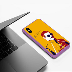 Чехол iPhone XS Max матовый QUEEN FREDDY, цвет: 3D-фиолетовый — фото 2