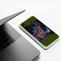 Чехол iPhone XS Max матовый Суд Анубиса Скин CS:GO, цвет: 3D-салатовый — фото 2