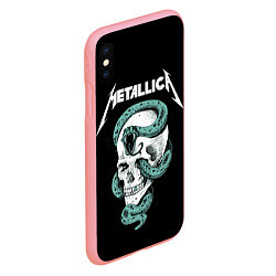 Чехол iPhone XS Max матовый Metallica, цвет: 3D-баблгам — фото 2