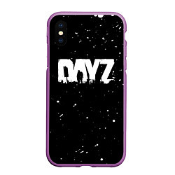 Чехол iPhone XS Max матовый DAYZ ДЕЙЗИ, цвет: 3D-фиолетовый