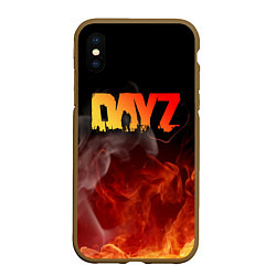 Чехол iPhone XS Max матовый DAYZ ДЕЙЗИ, цвет: 3D-коричневый