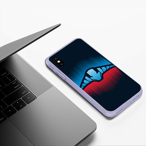 Чехол iPhone XS Max матовый Свен Dota 2 / 3D-Светло-сиреневый – фото 3