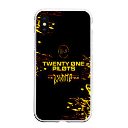 Чехол iPhone XS Max матовый TWENTY ONE PILOTS TOP, цвет: 3D-белый