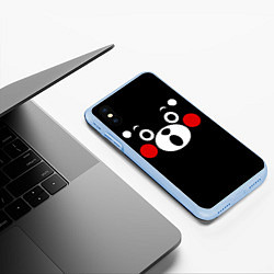 Чехол iPhone XS Max матовый KUMAMON КУМАМОН, цвет: 3D-голубой — фото 2