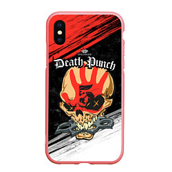 Чехол iPhone XS Max матовый Five Finger Death Punch 7, цвет: 3D-баблгам