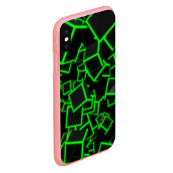Чехол iPhone XS Max матовый Cyber cube, цвет: 3D-баблгам — фото 2