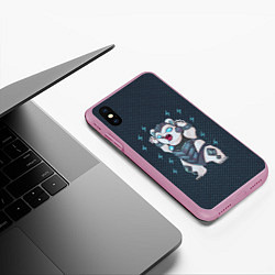 Чехол iPhone XS Max матовый Волибир LOL, цвет: 3D-розовый — фото 2
