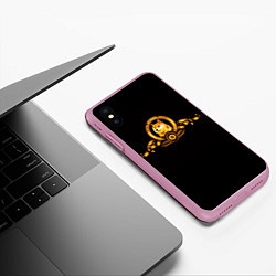 Чехол iPhone XS Max матовый DOGE COIN ДОГИ МЕМ, цвет: 3D-розовый — фото 2