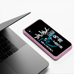 Чехол iPhone XS Max матовый Евангелион, EVA 00, цвет: 3D-розовый — фото 2