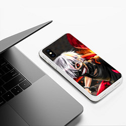 Чехол iPhone XS Max матовый ТОКИЙСКИЙ ГУЛЬ, цвет: 3D-белый — фото 2