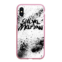 Чехол iPhone XS Max матовый SLAVA MARLOW 9, цвет: 3D-розовый