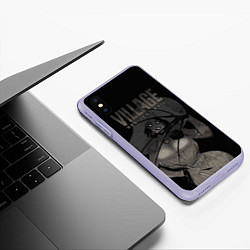 Чехол iPhone XS Max матовый VILLAGE resident evil, цвет: 3D-светло-сиреневый — фото 2