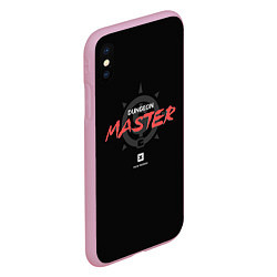 Чехол iPhone XS Max матовый Dungeon Master, цвет: 3D-розовый — фото 2