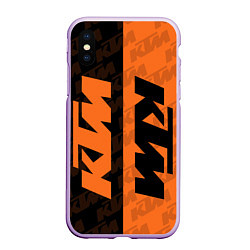 Чехол iPhone XS Max матовый KTM КТМ Z, цвет: 3D-сиреневый