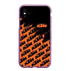 Чехол iPhone XS Max матовый KTM КТМ