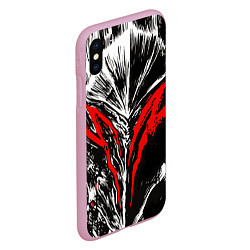 Чехол iPhone XS Max матовый BERSERK, цвет: 3D-розовый — фото 2