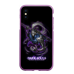 Чехол iPhone XS Max матовый Dark souls Abyss walker, цвет: 3D-фиолетовый