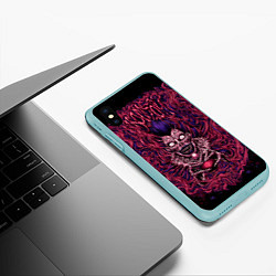 Чехол iPhone XS Max матовый DEATH NOTE ТЕТРАДЬ СМЕРТИ, цвет: 3D-мятный — фото 2