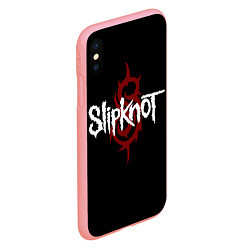 Чехол iPhone XS Max матовый Slipknot Надпись, цвет: 3D-баблгам — фото 2