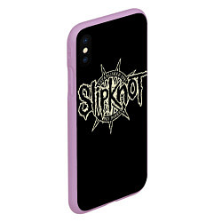 Чехол iPhone XS Max матовый Slipknot 1995, цвет: 3D-сиреневый — фото 2