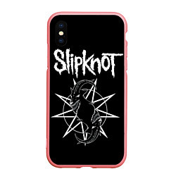 Чехол iPhone XS Max матовый Skipknot Козел, цвет: 3D-баблгам