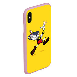 Чехол iPhone XS Max матовый CUPHEAD, цвет: 3D-розовый — фото 2