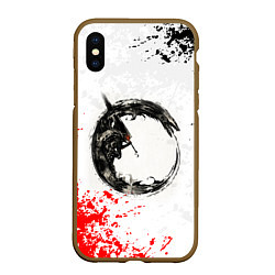 Чехол iPhone XS Max матовый BERSERK БЕРСЕРК, цвет: 3D-коричневый