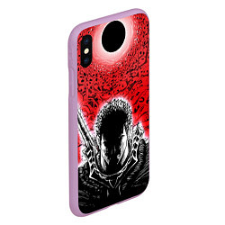 Чехол iPhone XS Max матовый BERSERK БЕРСЕРК, цвет: 3D-сиреневый — фото 2