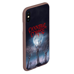 Чехол iPhone XS Max матовый Cannibal Corpse Труп Каннибала Z, цвет: 3D-коричневый — фото 2