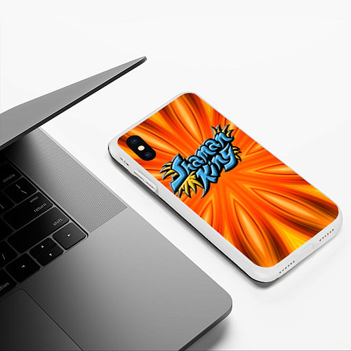 Чехол iPhone XS Max матовый Shaman King / 3D-Белый – фото 3