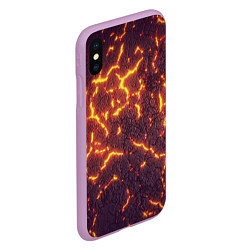 Чехол iPhone XS Max матовый Помпеи 3D, цвет: 3D-сиреневый — фото 2