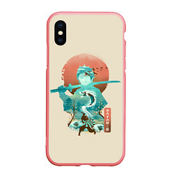 Чехол iPhone XS Max матовый Demon Slayer Tanjiro, цвет: 3D-баблгам