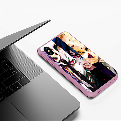 Чехол iPhone XS Max матовый Гульи из 20 района / 3D-Розовый – фото 3