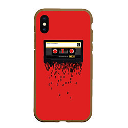 Чехол iPhone XS Max матовый The death of the cassette tape, цвет: 3D-коричневый