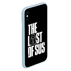 Чехол iPhone XS Max матовый Among Us The Last Of Us, цвет: 3D-голубой — фото 2