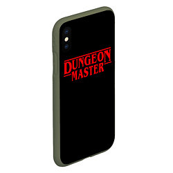 Чехол iPhone XS Max матовый Stranger Dungeon Master, цвет: 3D-темно-зеленый — фото 2