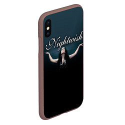 Чехол iPhone XS Max матовый Nightwish with Tarja, цвет: 3D-коричневый — фото 2