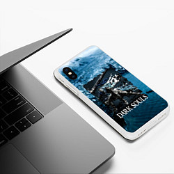 Чехол iPhone XS Max матовый DARKSOULS Project Dark, цвет: 3D-белый — фото 2