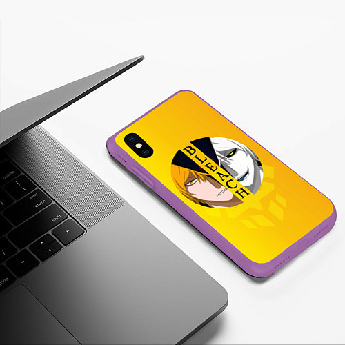 Чехол iPhone XS Max матовый Хичиго Bleach / 3D-Фиолетовый – фото 3