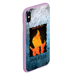 Чехол iPhone XS Max матовый DARK SOULS СТОРОНА ДУШИ, цвет: 3D-сиреневый — фото 2