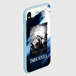 Чехол iPhone XS Max матовый DARKSOULS WINTER, цвет: 3D-голубой — фото 2