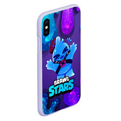 Чехол iPhone XS Max матовый Сквик Squeak Brawl Stars, цвет: 3D-светло-сиреневый — фото 2