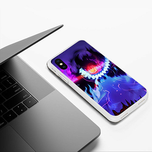 Чехол iPhone XS Max матовый Solo leveling / 3D-Белый – фото 3